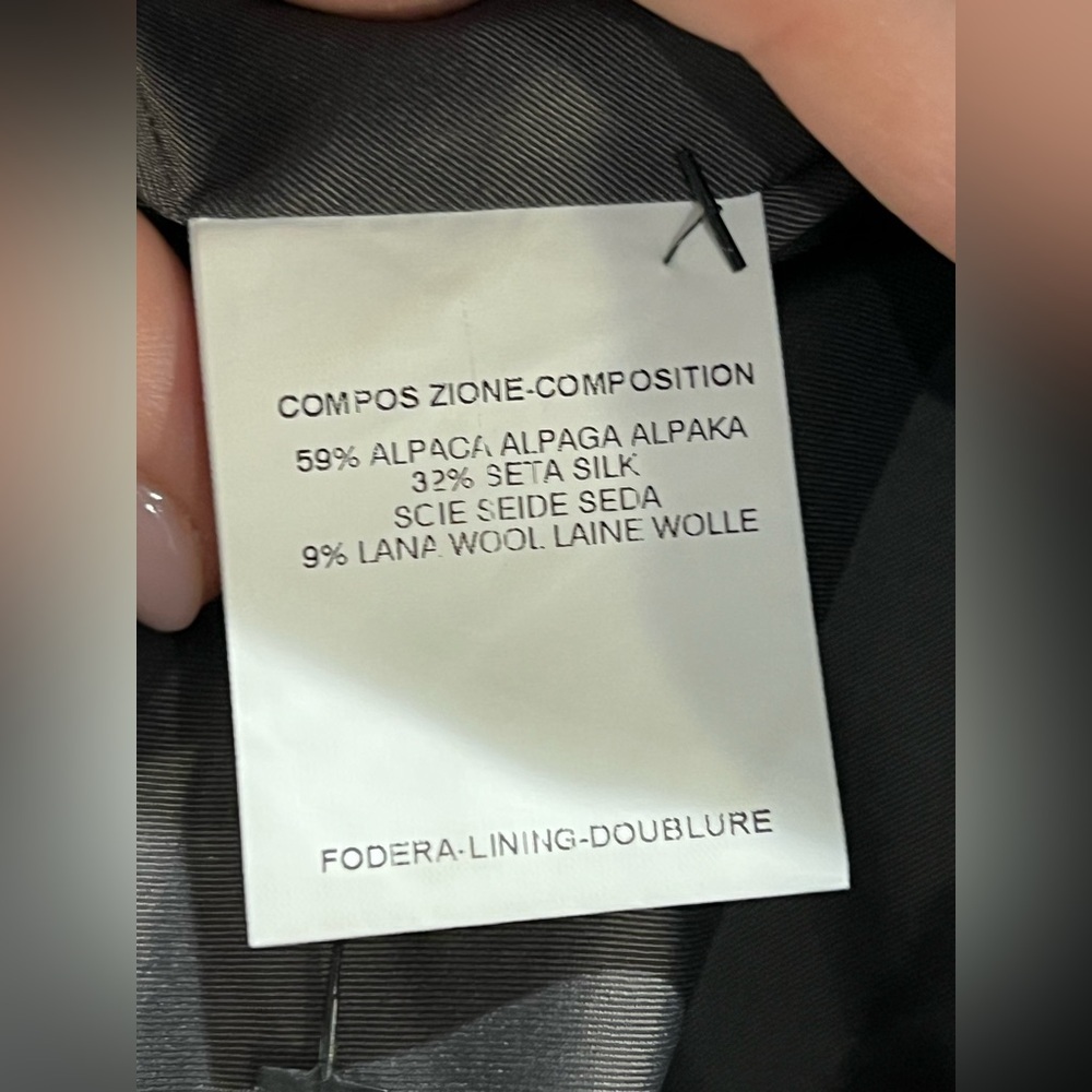 Yves Saint Laurent Charcoal Croc Embossed Pencil Skirt Size 6 - Picture 8 of 9